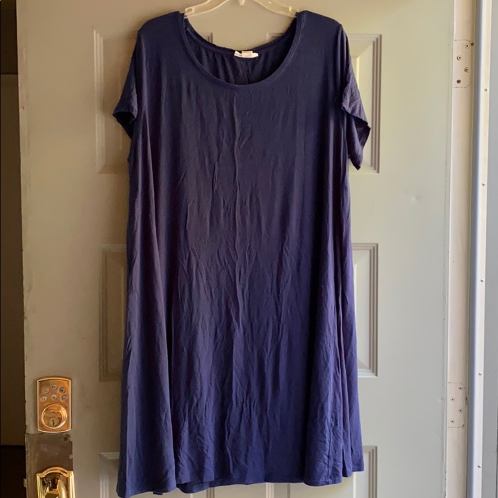 Style & Co blue t-shirt dress